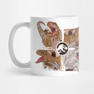 Prehistoric Fury: Velociraptor Roars Mug